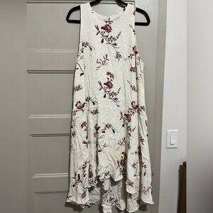 Vintage Asymmetrical Floral Dress